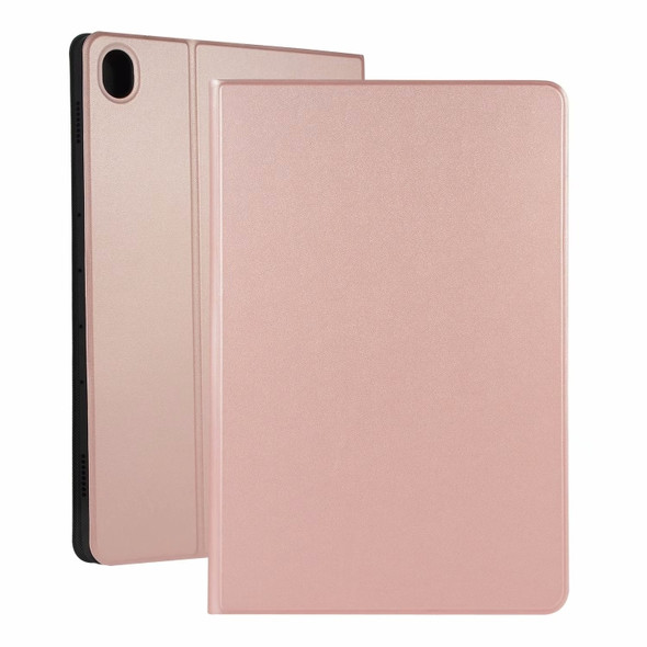 Voltage Plain Elastic Leather + TPU PAD Bracket Protective Leather Case For Huawei MediaPad M6 10.8(Rose gold)