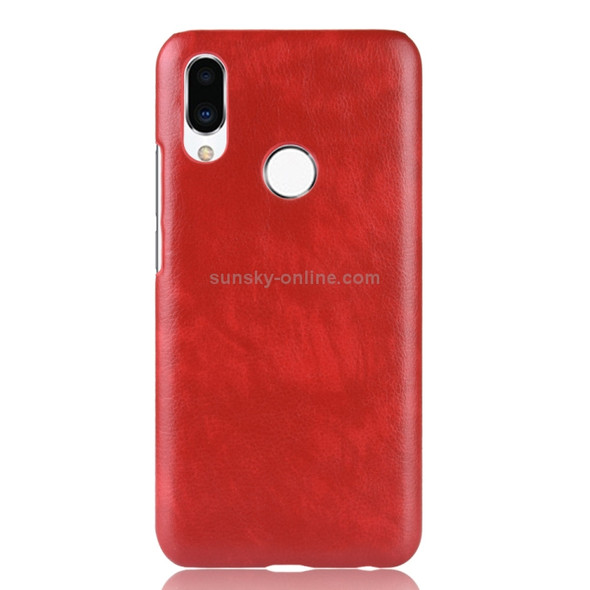 Shockproof Litchi Texture PC + PU Case for Meizu Note 9 (Red)