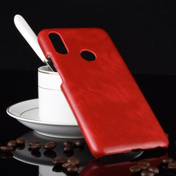 Shockproof Litchi Texture PC + PU Case for Meizu Note 9 (Red)