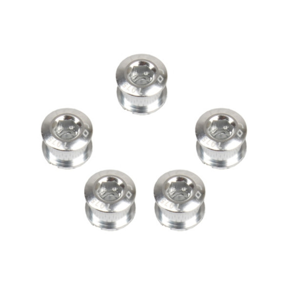 5 PCS Litepro Mountain Bike Bicycle Plate Nail Sprocket Plate Screw Folding Bike Modified Single Plate Nail(Silver)