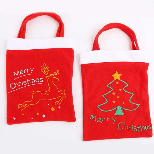 10 PCS Christmas Eve Decoration Backpack Gift Bag(Christmas Tree)