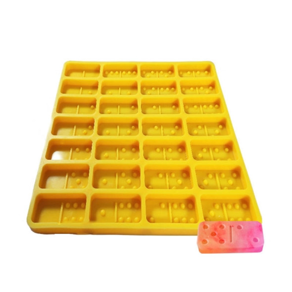 Domino Epoxy Silicone Mold DIY Fondant Cake Decoration, Model Number:SX-BH-109(Yellow)