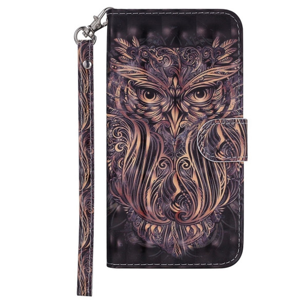 Owl Pattern Colored Drawing Horizontal Flip Leather Case for Huawei P30 Pro, with Holder & Card Slots & Wallet & Lanyard