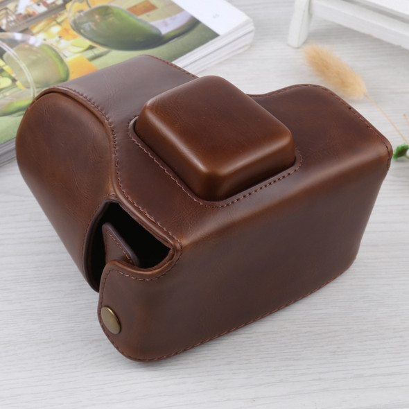 Full Body Camera PU Leather Case Bag with Strap for Olympus E-PL3 / E-PM1 (Coffee)
