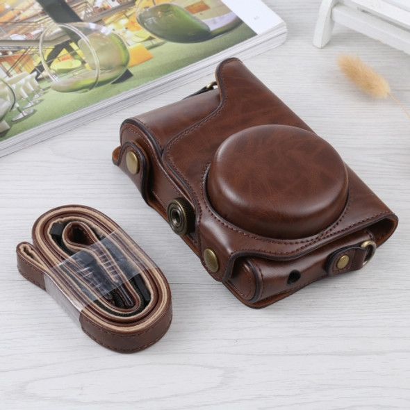 Full Body Camera PU Leather Case Bag with Strap for Samsung Galaxy Camera EK-GC100 / EK-GC110 / EK-GC200(Coffee)