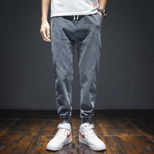 Jeans Loose Trousers Plus Fat Plus Size Pants, Size: 40(Gray)