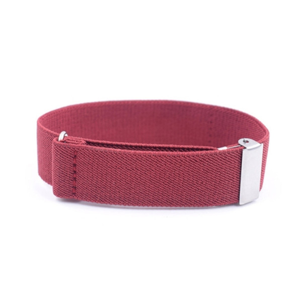 One Pair Elastic Adjustable Non-slip Straps Armband, Size: 35 x 2.5cm(Wine Red)