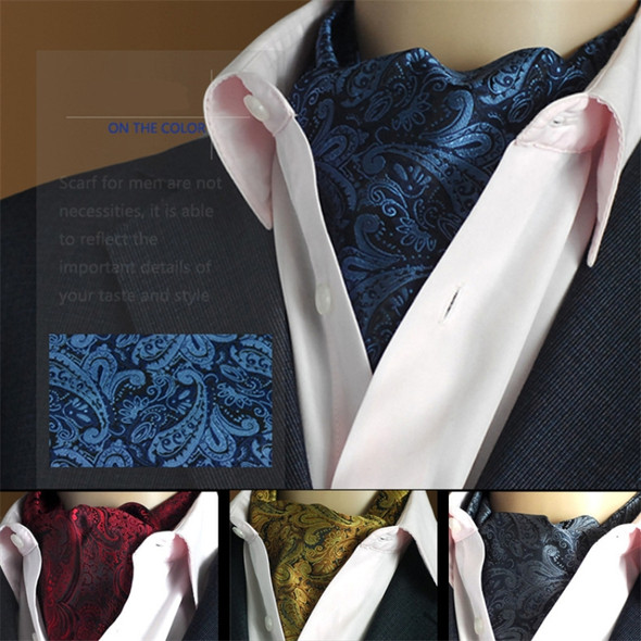 Gentleman's Style Polyester Jacquard Men's Trendy Scarf Fashion Dress Suit Shirt British Style Scarf(L242)