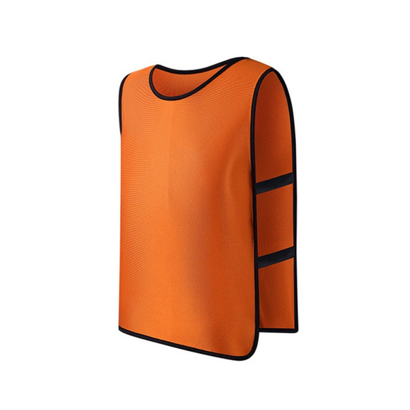 Football Basketball Training Vest Children Team Uniform Vest Outdoor sportswear, Size:Adult Models(With Laces  Orange)