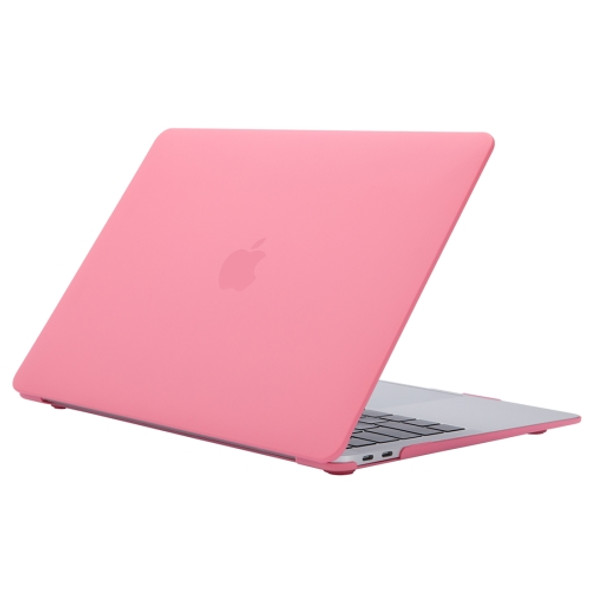 Cream Style Laptop Plastic Protective Case for MacBook Air 13.3 inch A1932 (2018)(Pink)