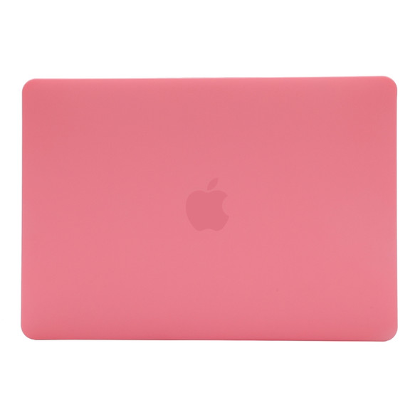 Cream Style Laptop Plastic Protective Case for MacBook Air 13.3 inch A1932 (2018)(Pink)