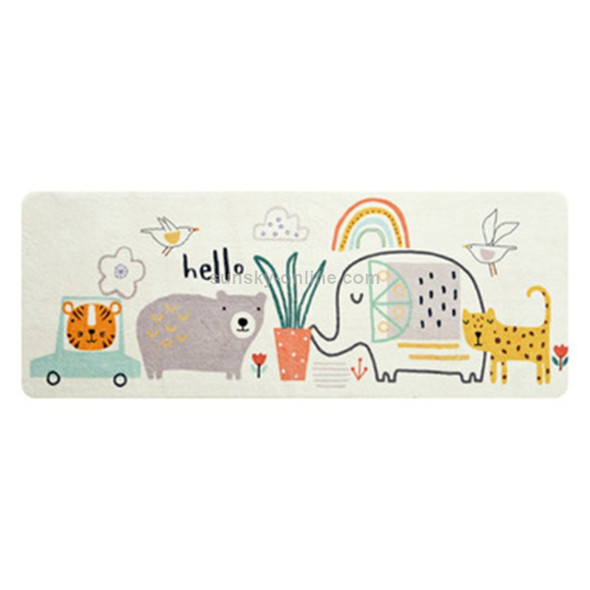 Cartoon Lamb Cashmere Home Mat Room Bedside Long Strip Anti-skid Foot Mat, Size:60×180 cm(Clownfish)