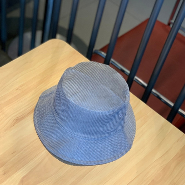 Leisure Corduroy Fisherman Hat Fall and Winter Foldable Art Sunhat, Size: M (56-58cm)(Gray)