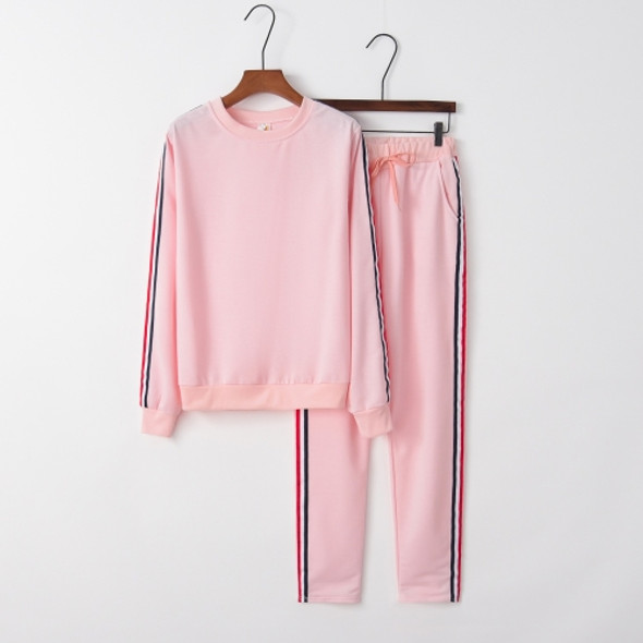 Sexy Female Casual Sports Suit (Color:Pink Size:M)