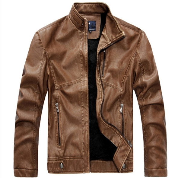 Machine Wagon Jacket Men Jacket (Color:Khaki Size:L)