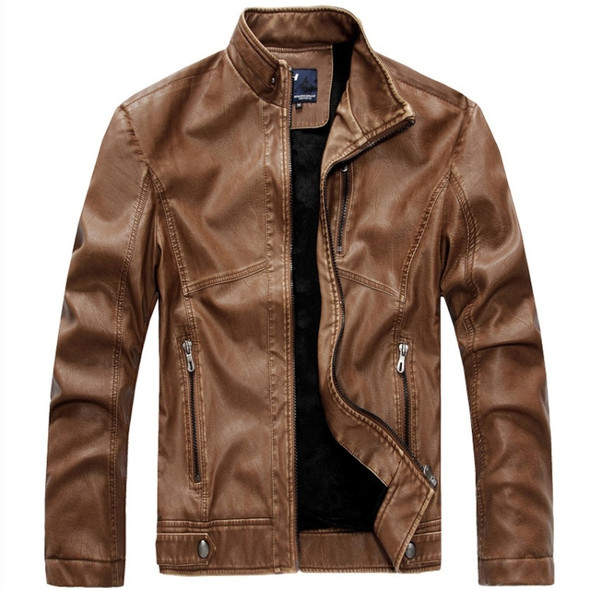 Machine Wagon Jacket Men Jacket (Color:Khaki Size:L)