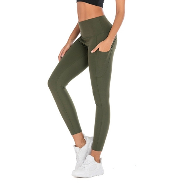 Tight Movement Yoga Pants (Color:Dark Green Size:S)