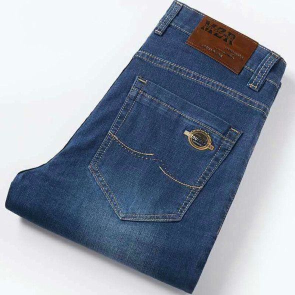 Comfortable Loose Casual Jeans Trousers (Color:Blue Size:52)