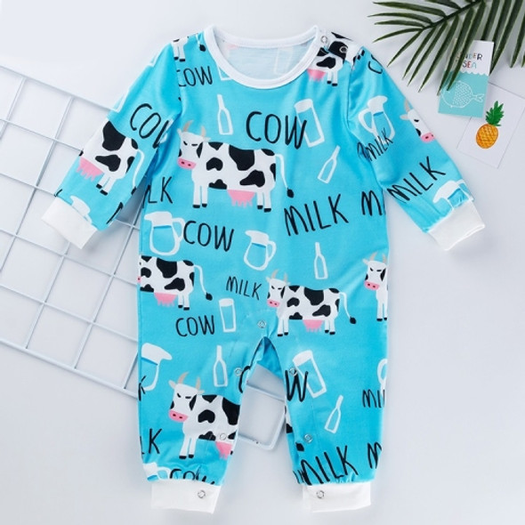Baby Long Sleeve Printed One-piece Jumpsuit