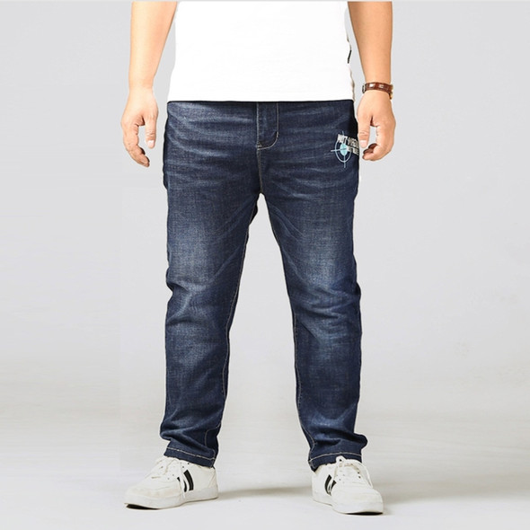Comfortable Casual Youth Fashion Jeans Trousers (Color:Dark Blue Size:44)