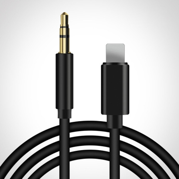 8 Pin to 3.5mm AUX Audio Adapter Cable, Length: 1m (Black)