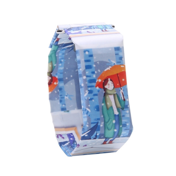 5 PCS Waterproof Electronic Paper Watch for Children and Student(Snow Goddess)