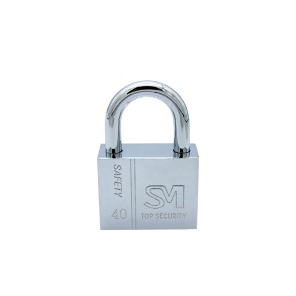 4 PCS Square Blade Imitation Stainless Steel Padlock, Specification: Short 40mm Not Open