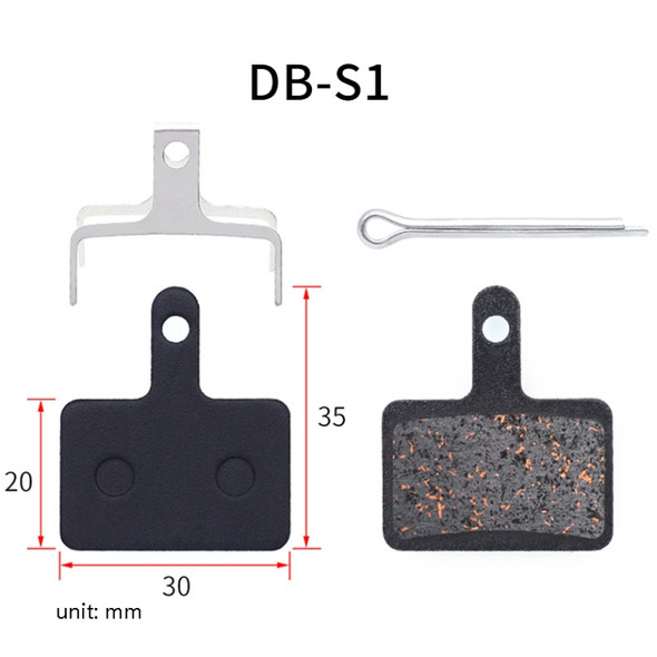3 Pairs Mountain Bike Semi-Metallic Brake Pads M355 Oil Disc BB5 Resin Disc Brakes, Bagged(DB-S1)
