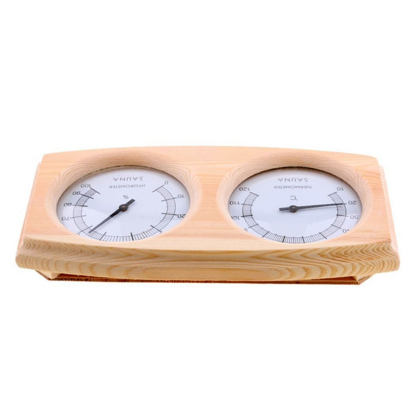 Wooden Sauna Room Bathroom Special Thermometer Hygrometer Table Sauna Temperature Humidity Meter