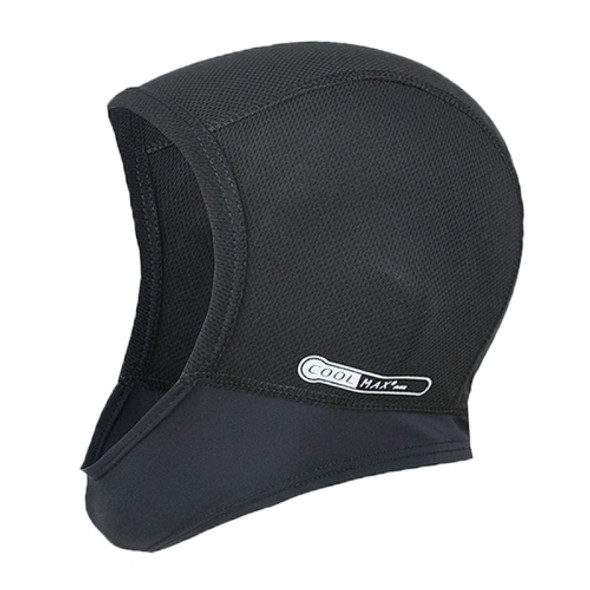 MTTT1040 Motorcycle Helmet Interior Cap Breathable Quick Dry Sunscreen Sweat-Absorbent Sports Head Cover, Size: L(Black)