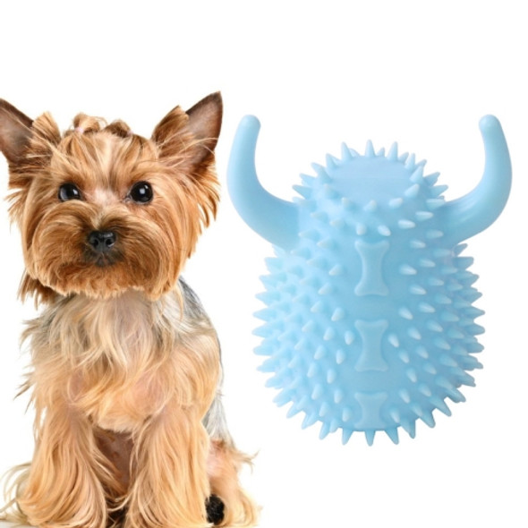 2 PCS Teeth Cleaning Dog Toothbrush Chew Toy Interactive Training Molar Vocal Pet Anti-Boring Toy(Blue)