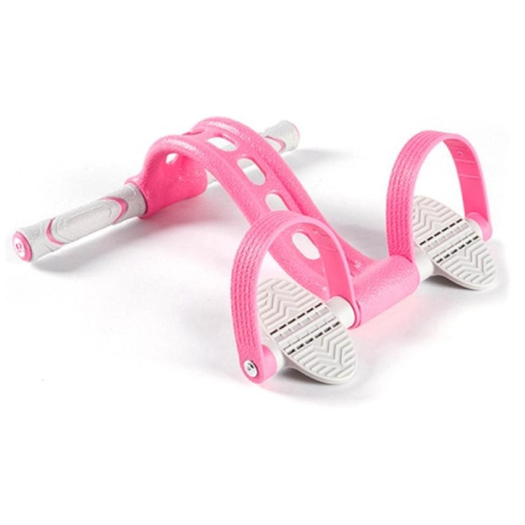 Home Fitness Pedal Tensioner Sit-Up Aid Multifunctional Elastic Rope, Specification： Enhanced Crystal (Pink)