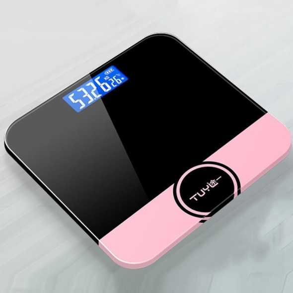 2 PCS TUY 6026 Human Body Electronic Scale Home Weight Health Scale, Size: 26x26cm(Battery Type Black)
