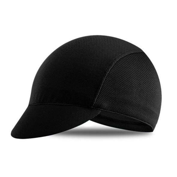 WG0002 Outdoor Cycling Small Cap Sunscreen Dust-Proof Shading Bicycle Cloth Cap(Black)