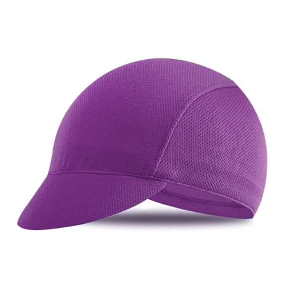 WG0002 Outdoor Cycling Small Cap Sunscreen Dust-Proof Shading Bicycle Cloth Cap(Purple)