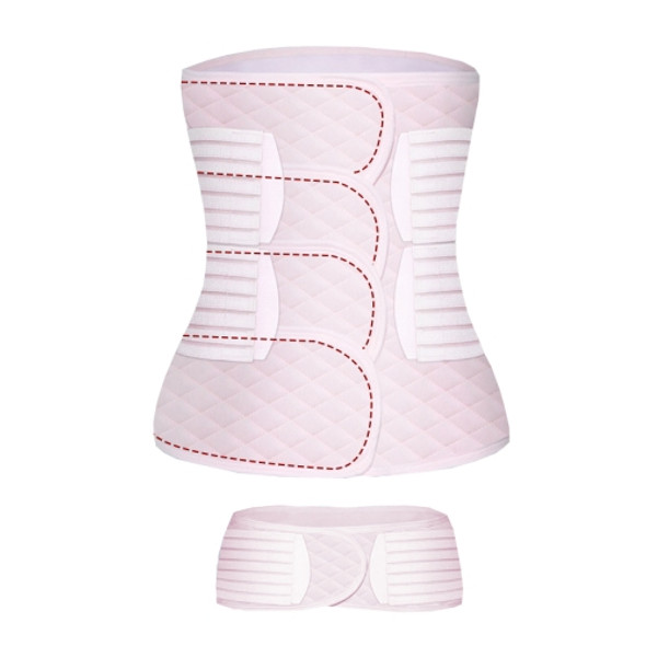 Postpartum Abdomen Belt Summer Light and Breathable Corset Belt, Size: M(Pink)