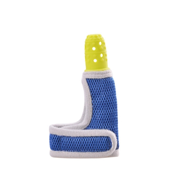 ZT001 Baby Silicone Molar Finger Cots Children Anti-Bite Hand Breathable Thumb Cots Teether Maternal And Baby Products(Yellow)