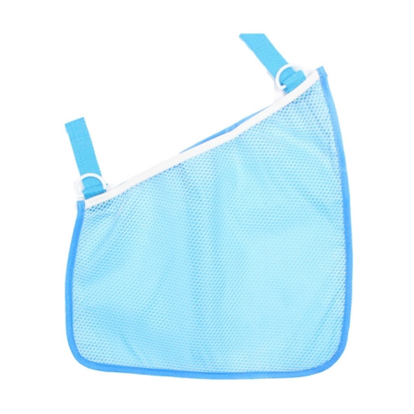 3 PCS Baby Stroller Storage Net Bag Multi-Function Storage Hanging Bag(Sky Blue)