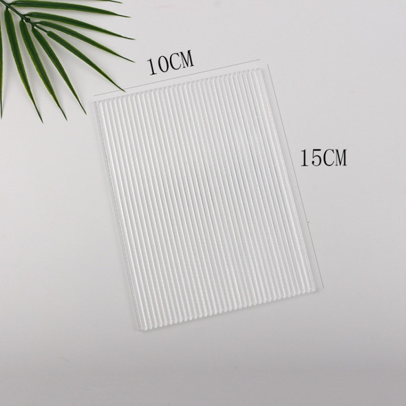 2 PCS 10 x 15cm Acrylic Texture Background Board Photo Props Background Decorative Geometric Ornaments(Thick Stripes)