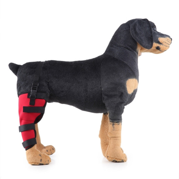 HJ19 Pet Surgery Rehabilitation Back Leg Protector Walking Aids, Size: M(Red Right Back Leg)