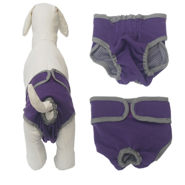 Pet Physiological Pants Large Medium & Small Dogs Anti-Harassment Safety Pants, Size: XS(Purple)