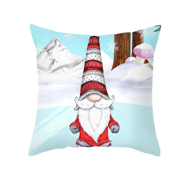 3 PCS Cartoon Printed Christmas Pillowcase Peach Skin Home Sofa Pillow Cover, Without Pillow Core, Size: 45x45cm(TPR421-2)