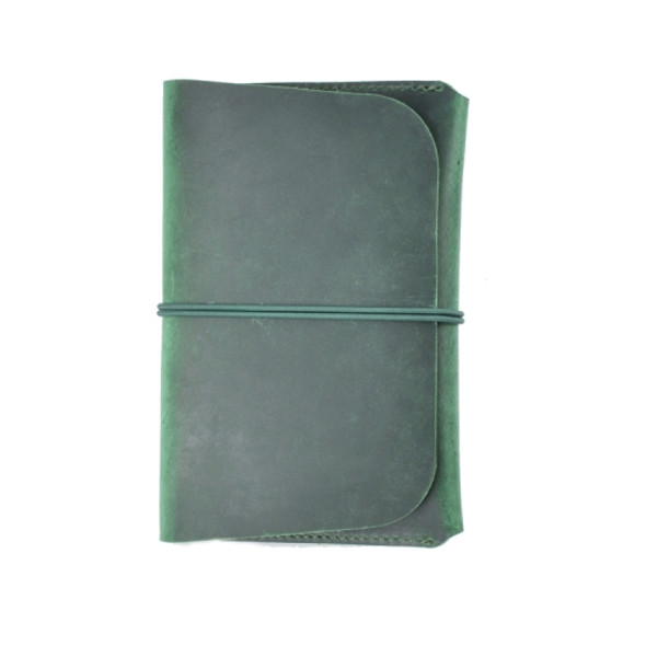 Crazy Horse Skin  Passport Bag Document Holder Retro Boarding Pass Wallet Card Holder(Ink Green)