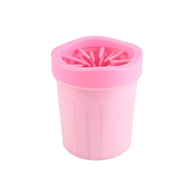 BG-W076 Cat And Dog Foot Washing Cup Outdoor Portable Pet Silicone Foot Washing Device, Specification: Small Pink