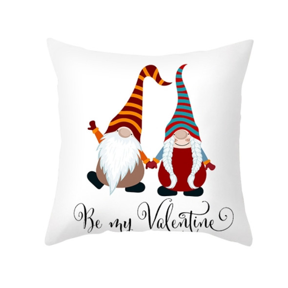 3 PCS Cartoon Printed Christmas Pillowcase Peach Skin Home Sofa Pillow Cover, Without Pillow Core, Size: 45x45cm(TPR421-14)