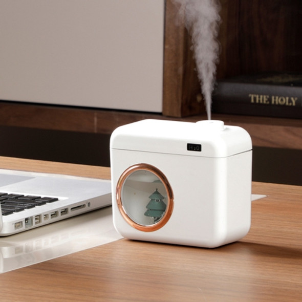 S2 Small Fresh Mini Large Capacity USB Desktop Camera Air Humidifier(Snow Mountain White)