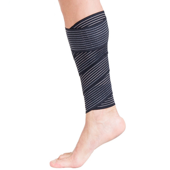 2 PCS Sports Stretch Leggings Bandage Riding Outdoor Fitness Sports Anti-Sprain Strap, Length: 120cm(Black )