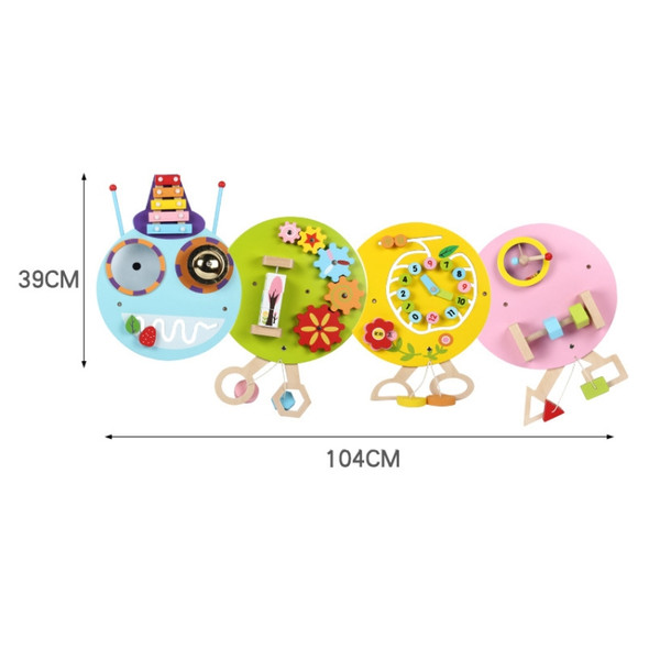 Children Early Education Puzzle Wall Toys Wall Games Montessori Teaching Aids, Style: Worm