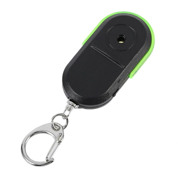 5 PCS Portable Anti-Lost Alarm Key Finder Wireless Whistle Sound LED Light Locator Finder(Green)