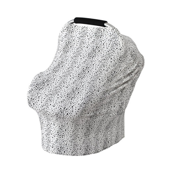 Multifunctional Cotton Nursing Towel Safety Seat Cushion Stroller Cover(Black Spots)